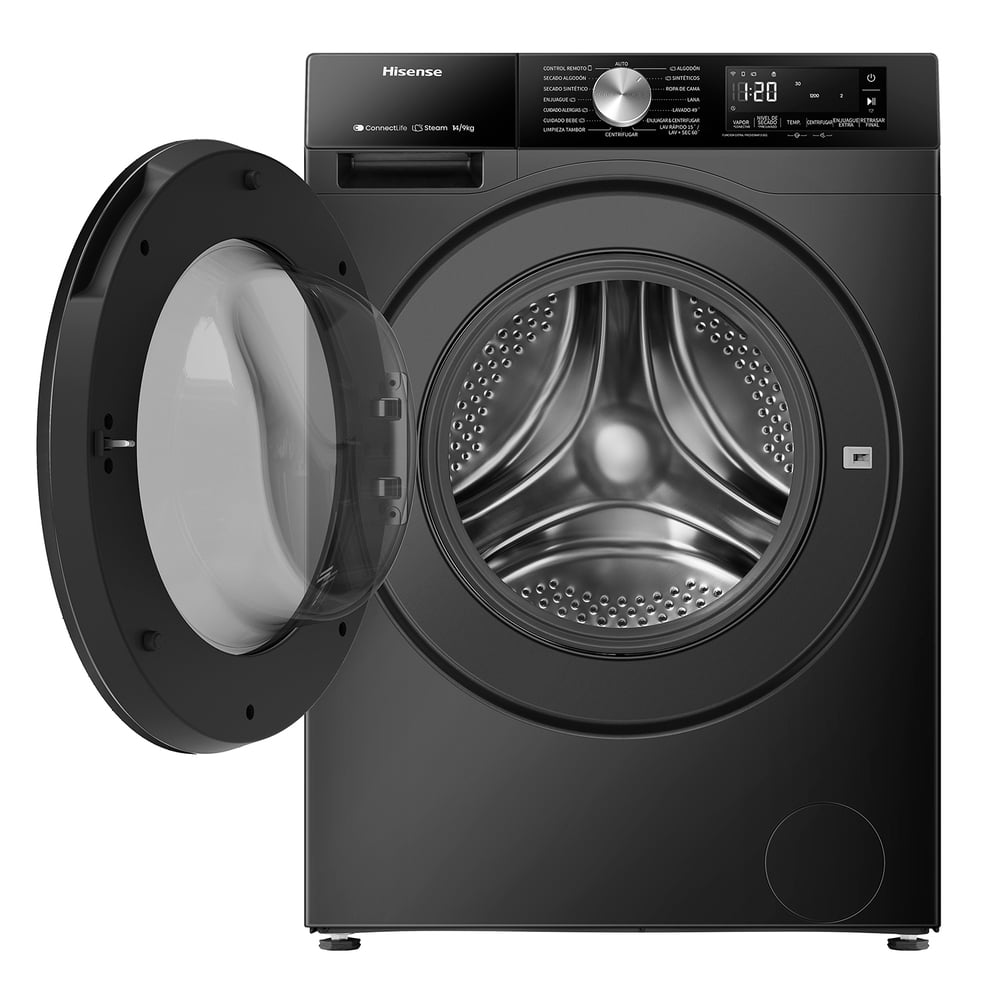 LAVASECA HISENSE WD3S1443BB 14K CARGA FRONTAL NEGRO - 3