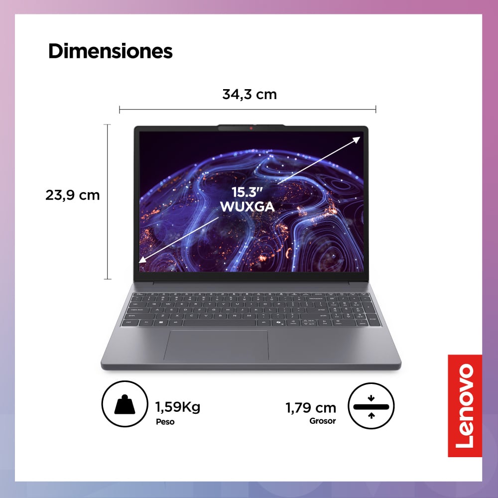 LAPTOP LENOVO IDEAPAD SLIM 3I CORE I5-13420H 15.3' 512GB SSD 8GB RAM - 1