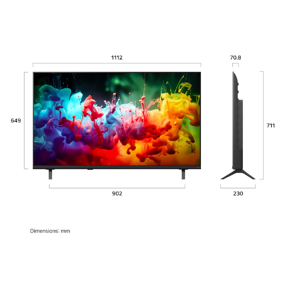 TELEVISOR SMART LG QNED 50' 4K UHD AI MINI LED WEBOS 50QNED70BSA - 2