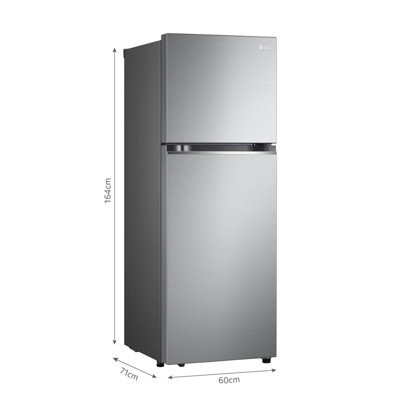 REFRIGERADORA LG GT31BPP 315L DOOR COOLING TOP FREEZER PLATEADA - 2