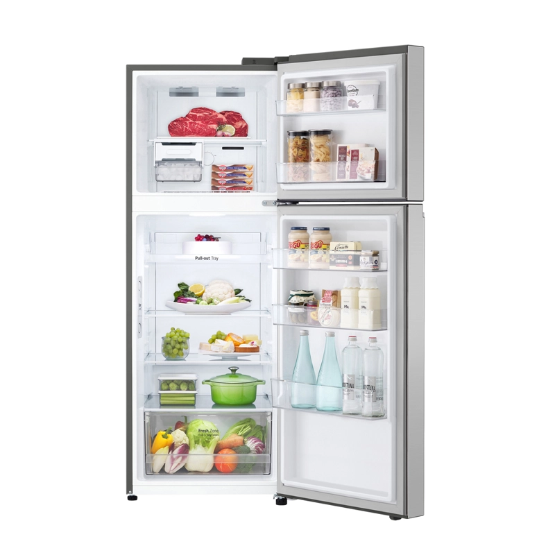 REFRIGERADORA LG GT31BPP 315L DOOR COOLING TOP FREEZER PLATEADA - 3