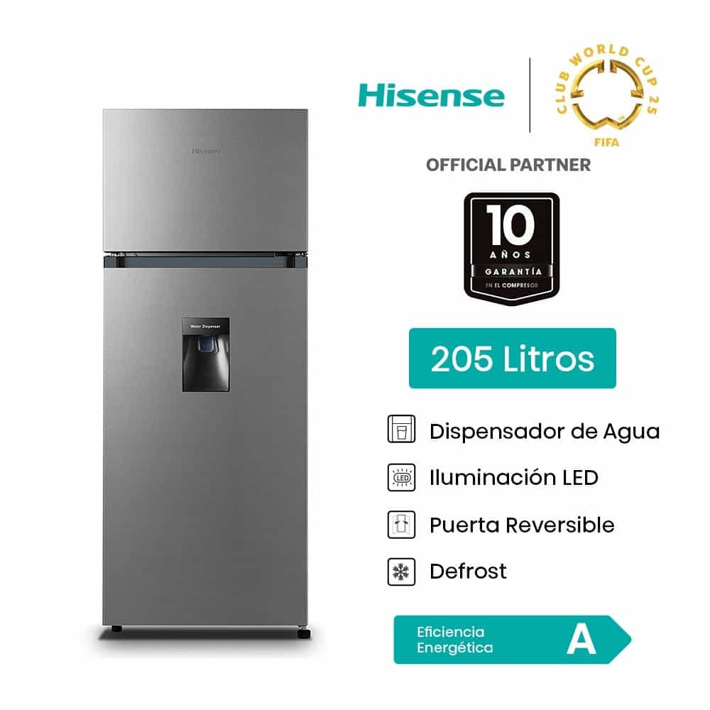 REFRIGERADORA HISENSE 205L RD267H C/D GRIS - 2