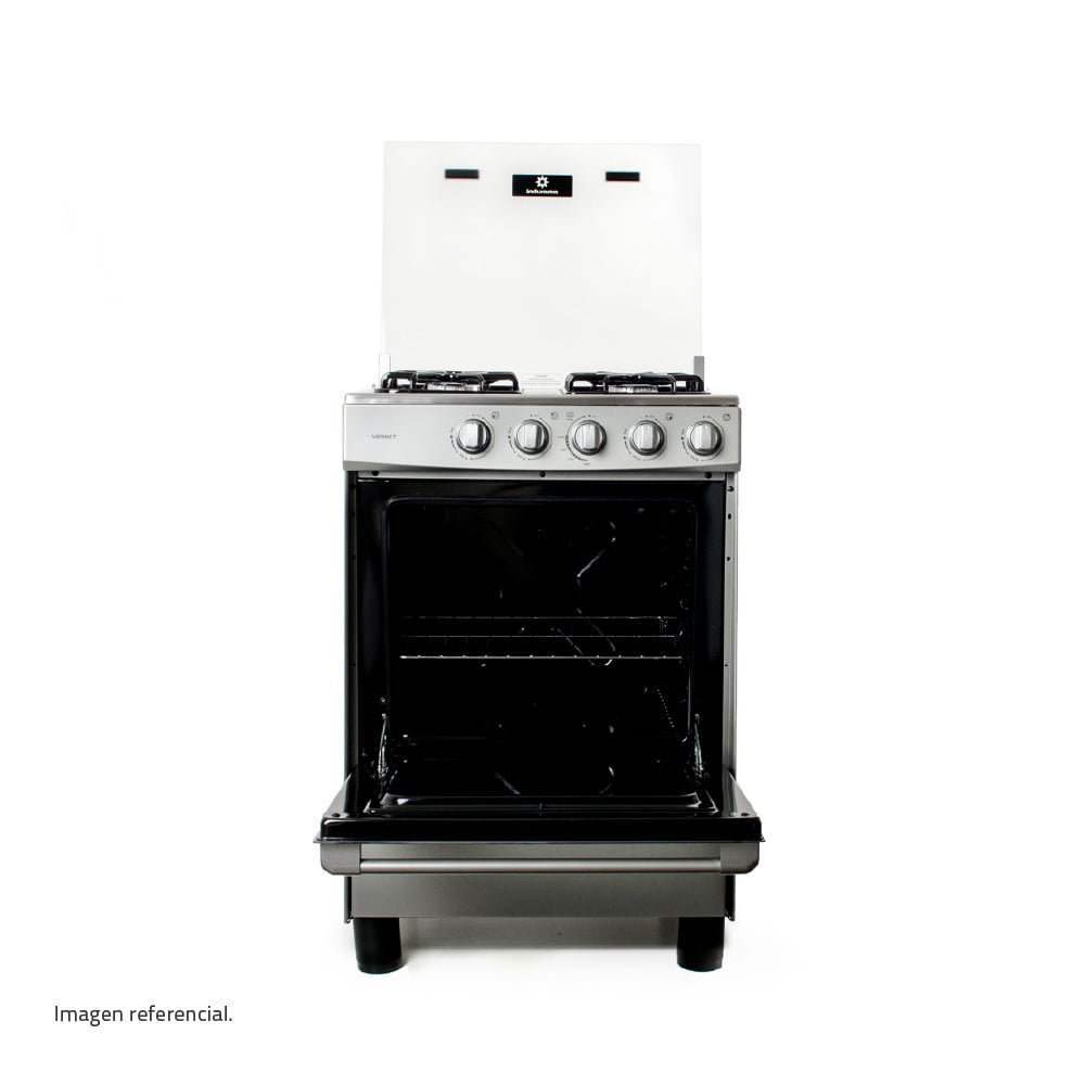 COCINA INDURAMA VERNET 24' GRIS 4 HORNILLAS - 1