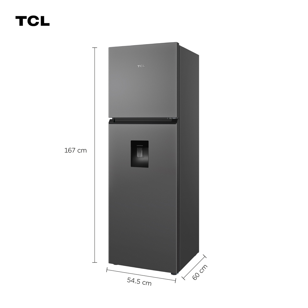 REFRIGERADORA TCL P249TMC 247 L TOP MOUNT GRIS OSCURO - 4