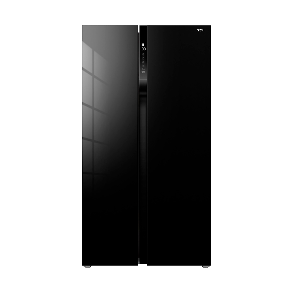 REFRIGERADORA TCL P650SBGB 595 L SIDE BY SIDE BLACK GLASS - 1