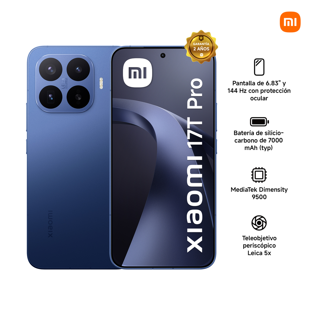 CELULAR XIAOMI 17T PRO 512GB 12GB RAM AZUL - 2