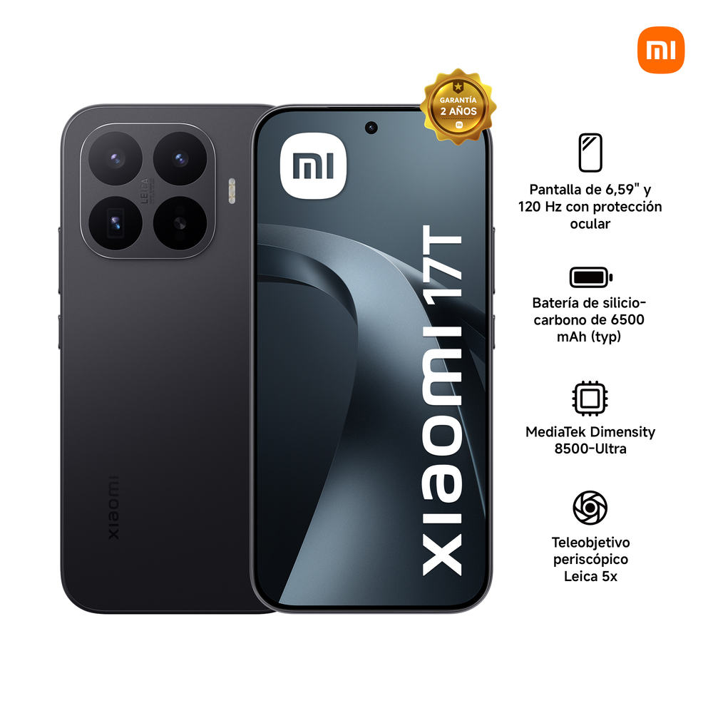 CELULAR XIAOMI 17T 512GB 12GB RAM 50MP NEGRO - 3