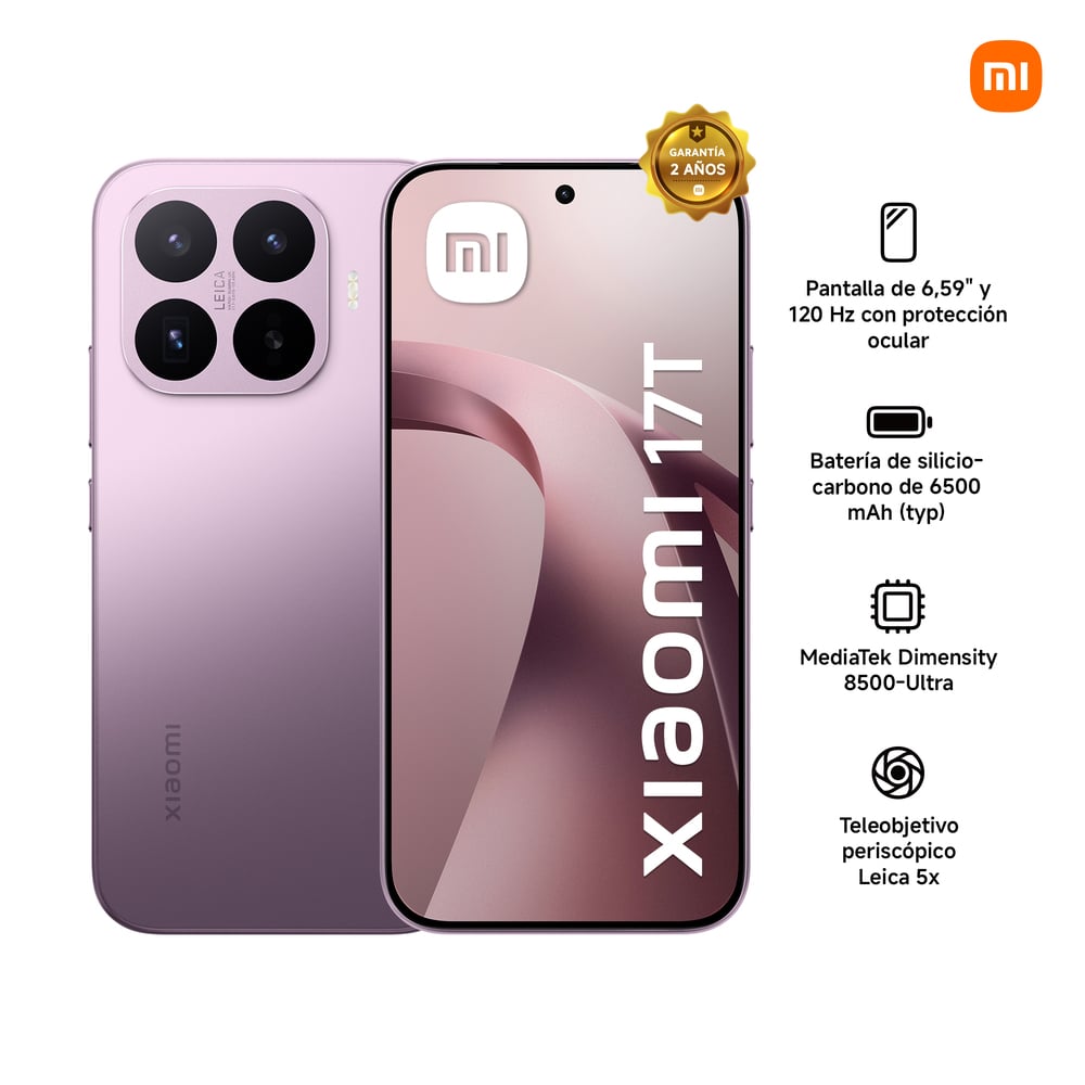 CELULAR XIAOMI 17T 512GB 12GB RAM 50MP PÚRPURA - 2