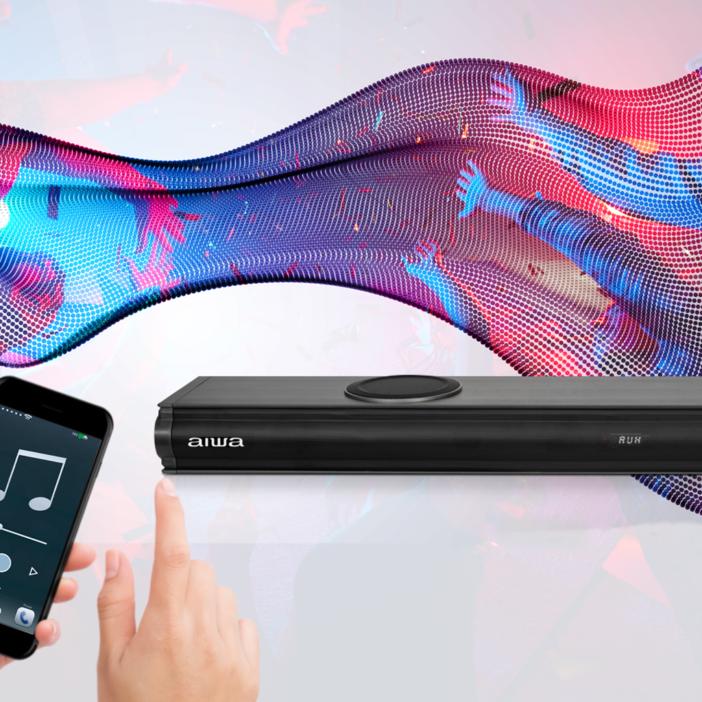 BARRA DE SONIDO AIWA AW-SBH22 120W BLUETOOTH NEGRO - 3