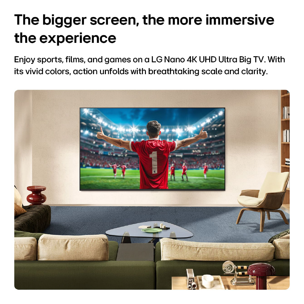 TELEVISOR SMART LG 85' 4K UHD QNED EVO AI MINI LED WEBOS 85NU800BPSB - 3