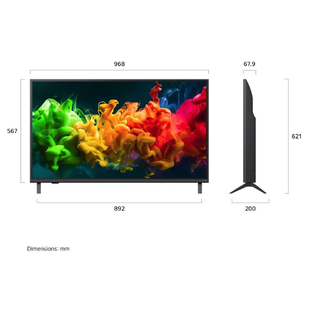 TELEVISOR SMART LG 43' 4K QNED WEBOS 43QNED80BSG - 2