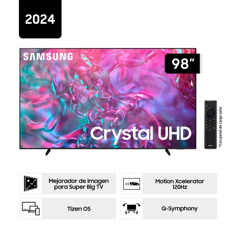 TELEVISOR SMART SAMSUNG 98' 4K UHD CRYSTAL TIZEN UN98DU9000GXPE - 2
