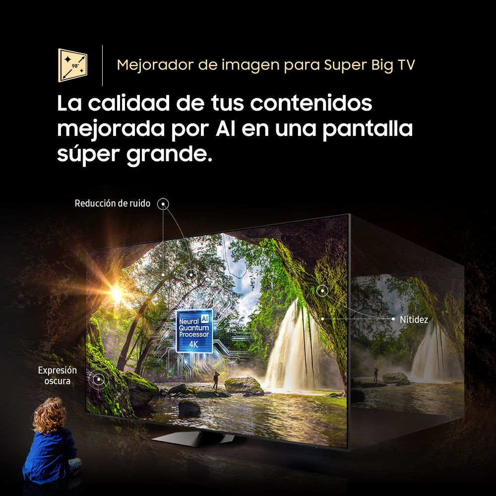 TELEVISOR SMART SAMSUNG 98' 4K UHD CRYSTAL TIZEN UN98DU9000GXPE - 4