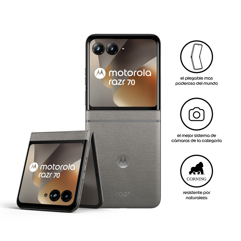 CELULAR MOTOROLA RAZR 70 512GB 12GB RAM 50MP GRIS - 3