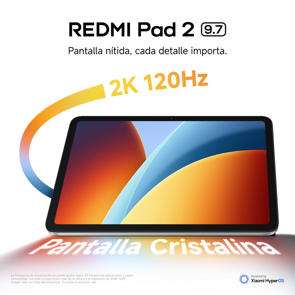 TABLET REDMI PAD 2 128GB 4GB RAM 8MP SILVER - 5