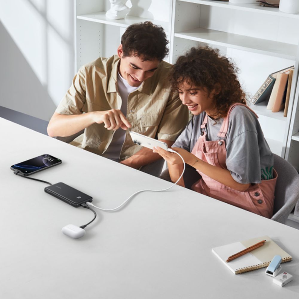 BATERÍA EXTERNA ANKER ZOLO CABLE TIPO C NEGRO - 5