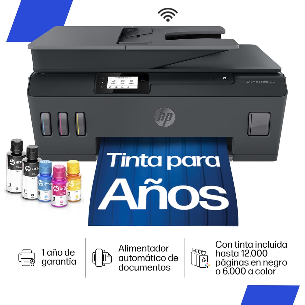 IMPRESORA MULTIFUNCIONAL HP SMART TANK 530 NEGRO - 2
