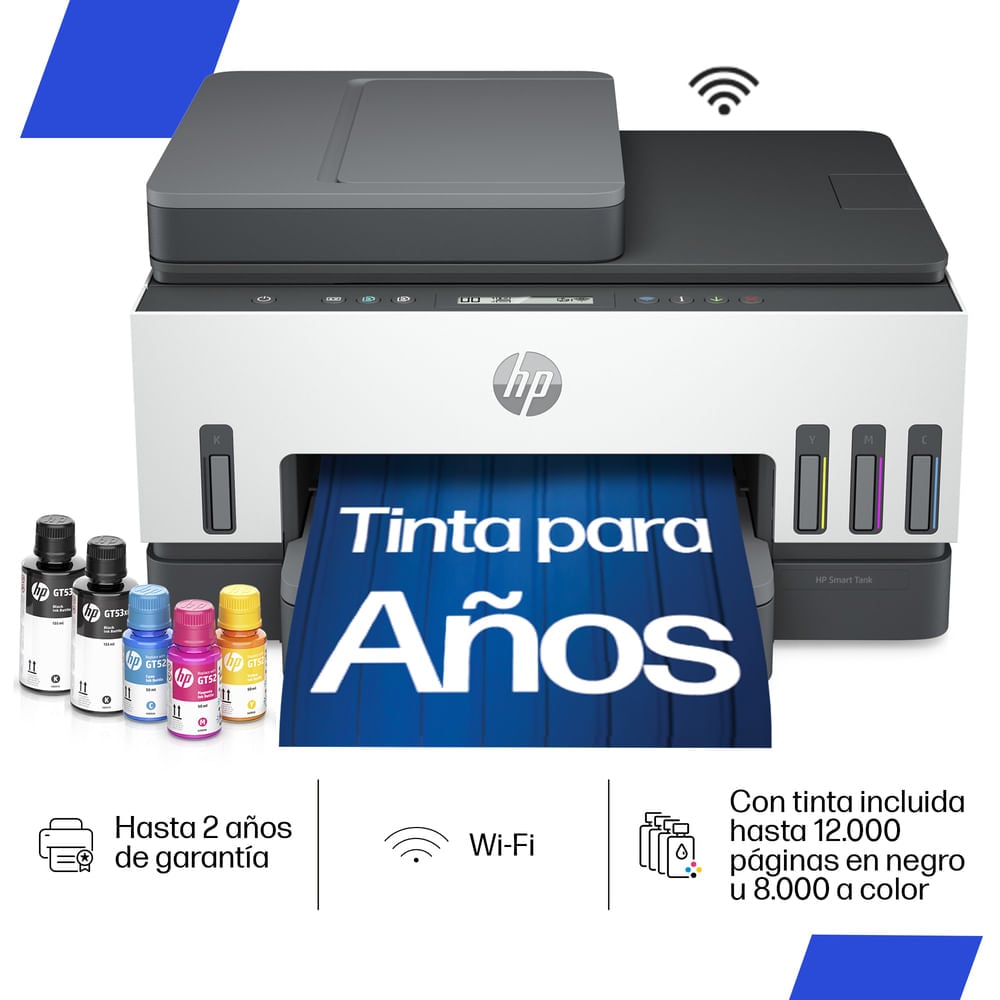 IMPRESORA MULTIFUNCIONAL HP SMART TANK 750 BLANCO - 2