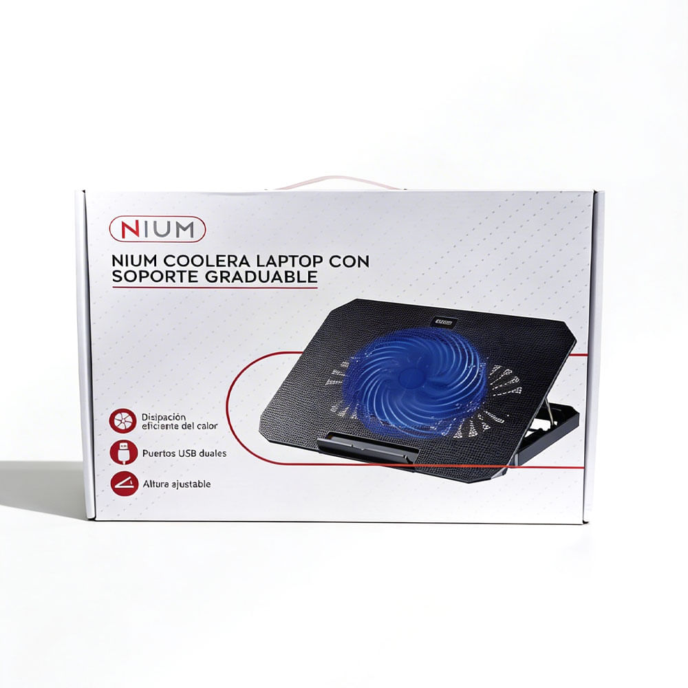 COOLER PARA LAPTOP NIUM NEGRO - 4