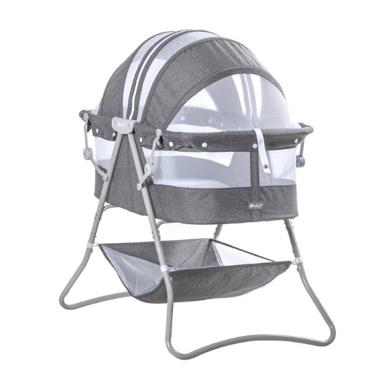 CUNA EBABY EB755 METAL GRIS DOLLY + LÁMPARA GRATIS - 3