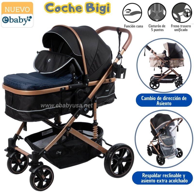 COCHE DE LUJO MOISES BIGI AZUL CON TULL - 1