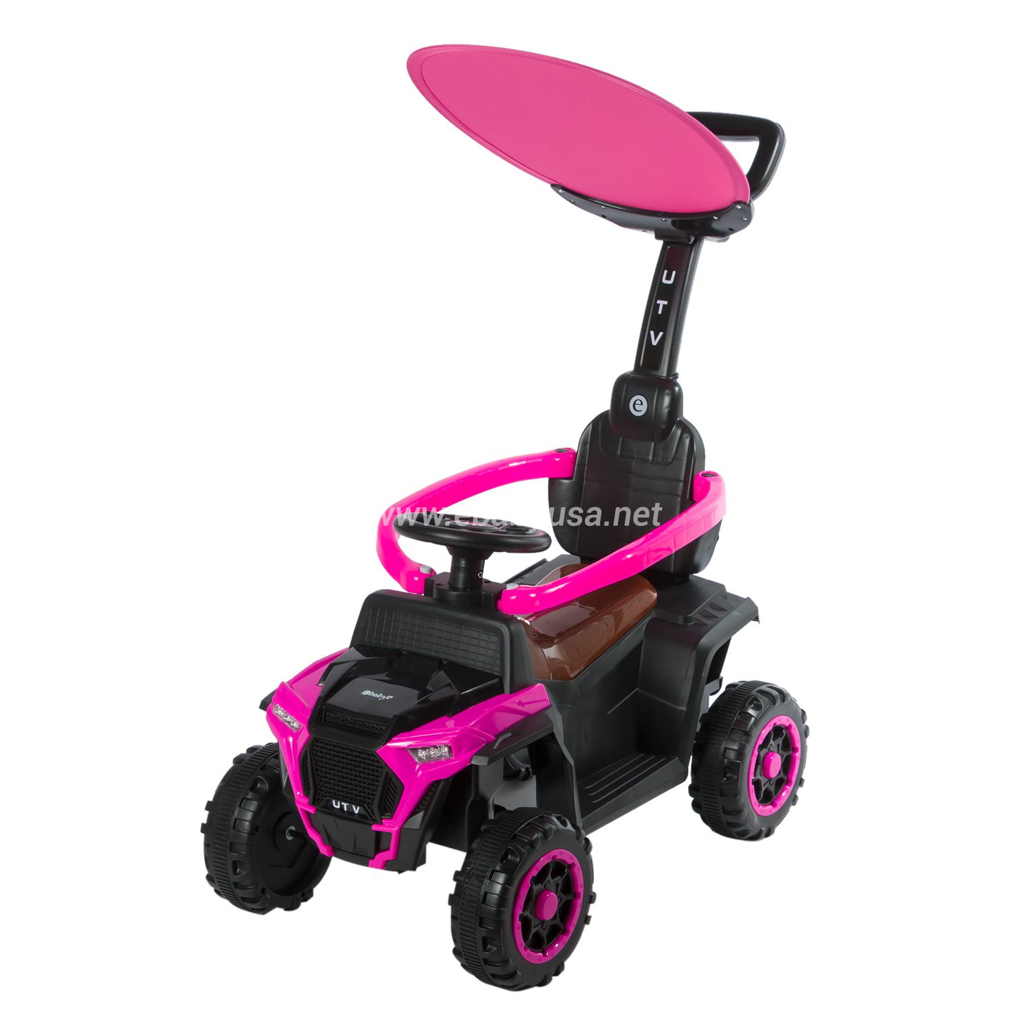 CUATRIMOTO MUSICAL Y CON LUCES ROSADO EBABY - 3