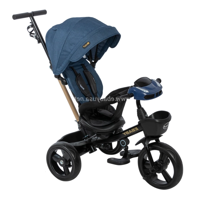 TRICICLO PARA NIÑOS MUSICAL Y LUCES 390A AZUL EBABY - 2