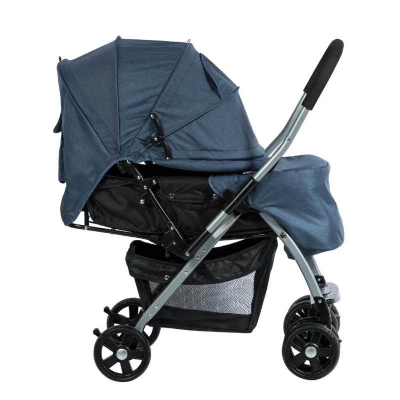 COCHE CUNA PARA BEBE BLAKE AZUL - 2