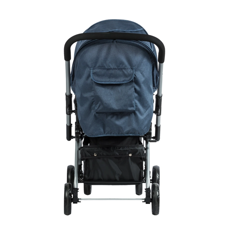 COCHE CUNA PARA BEBE BLAKE AZUL - 4