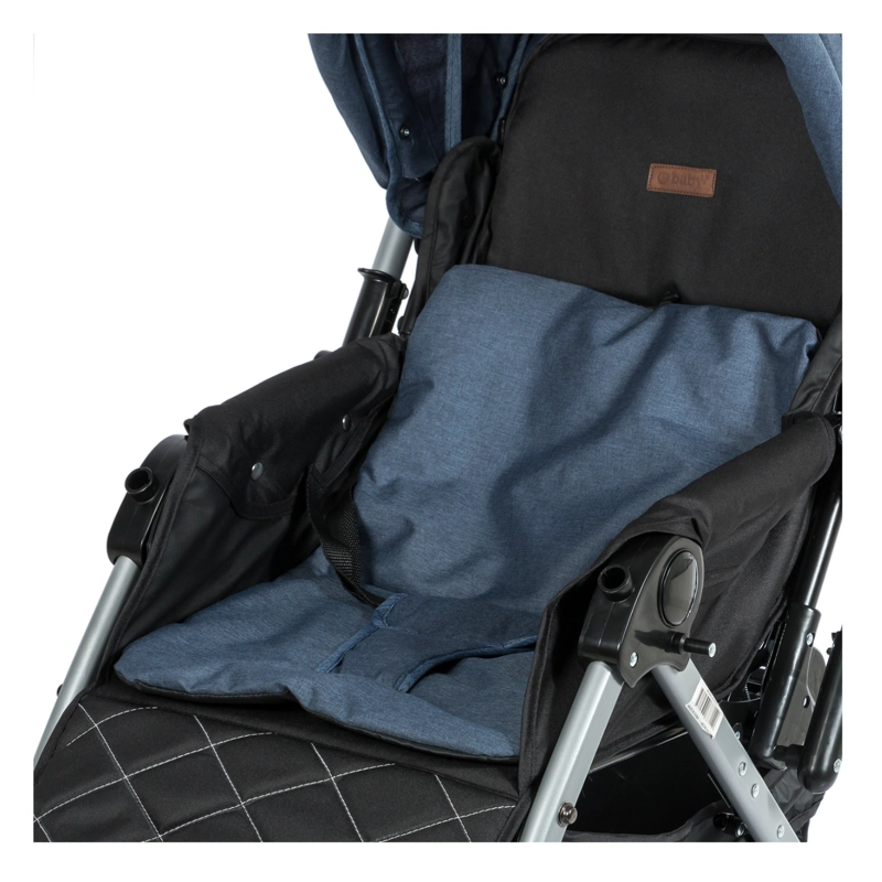 COCHE CUNA PARA BEBE BLAKE AZUL - 6