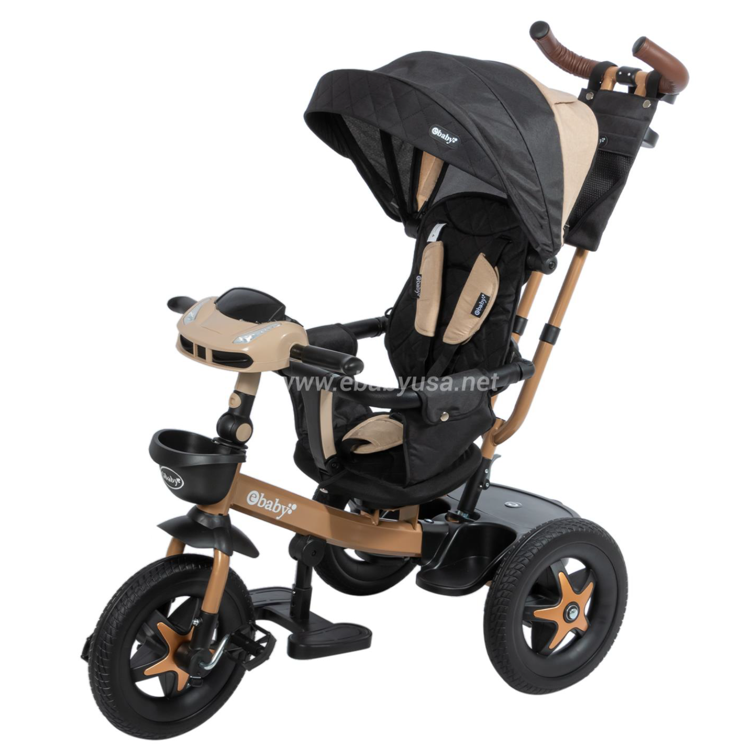 TRICICLO GUIADOR Y MUSICAL SANTORINI BEIGE - 4