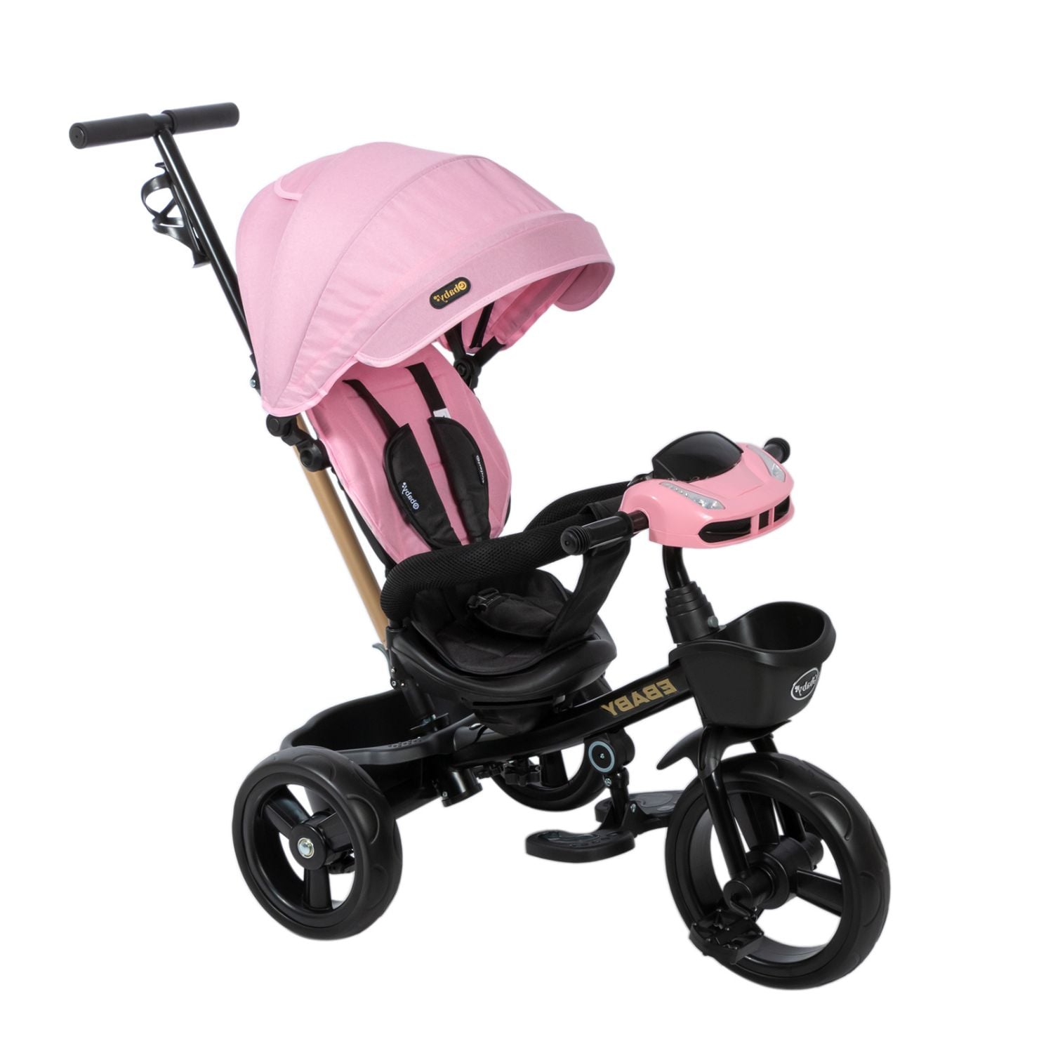 TRICICLO PARA NIÑO MUSICAL Y LUCES SKYPY ROSADO - 2