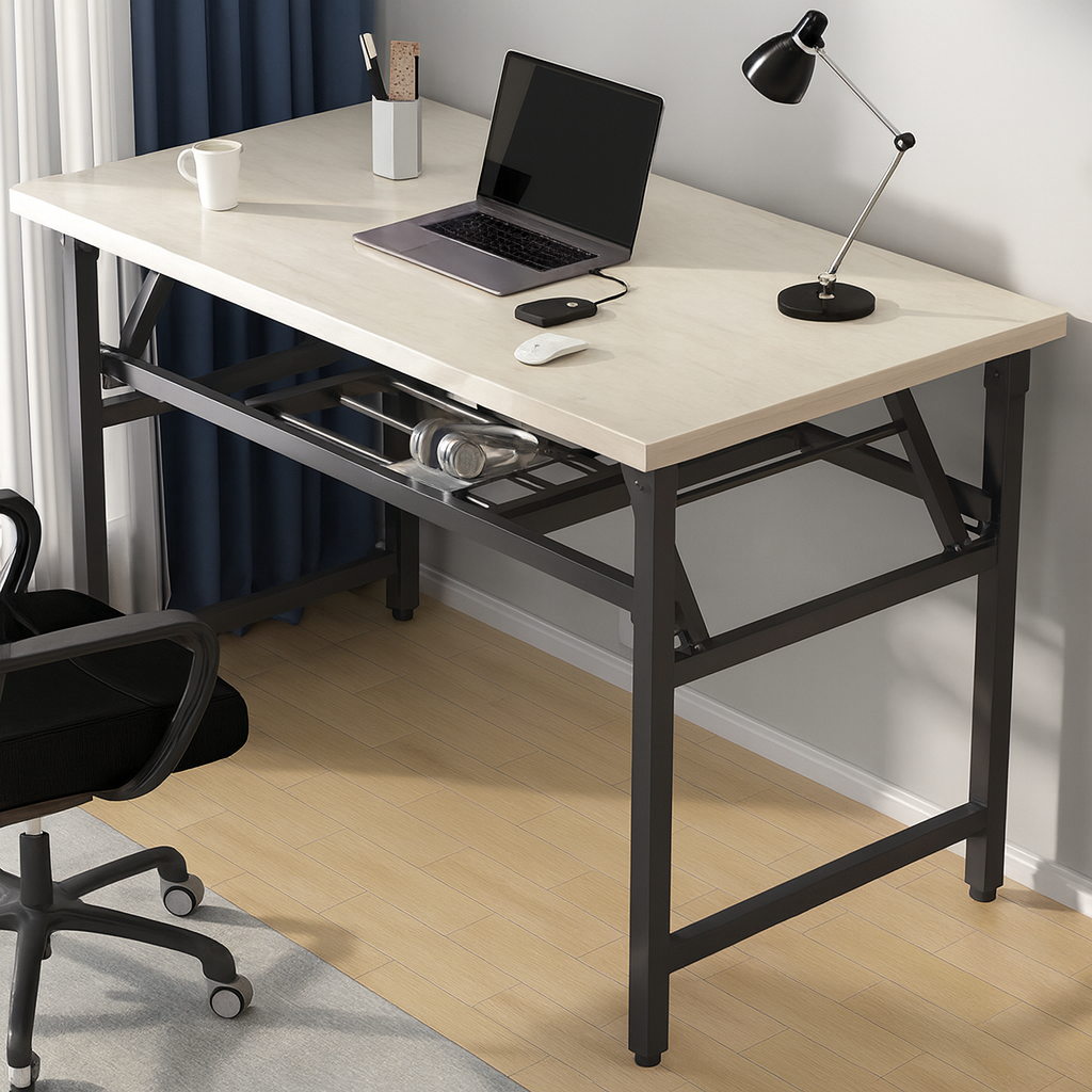 ESCRITORIO PLEGABLE 100X50 CM ESTILO MINIMALISTA Y ESTRUCTURA REFORZADA - 1