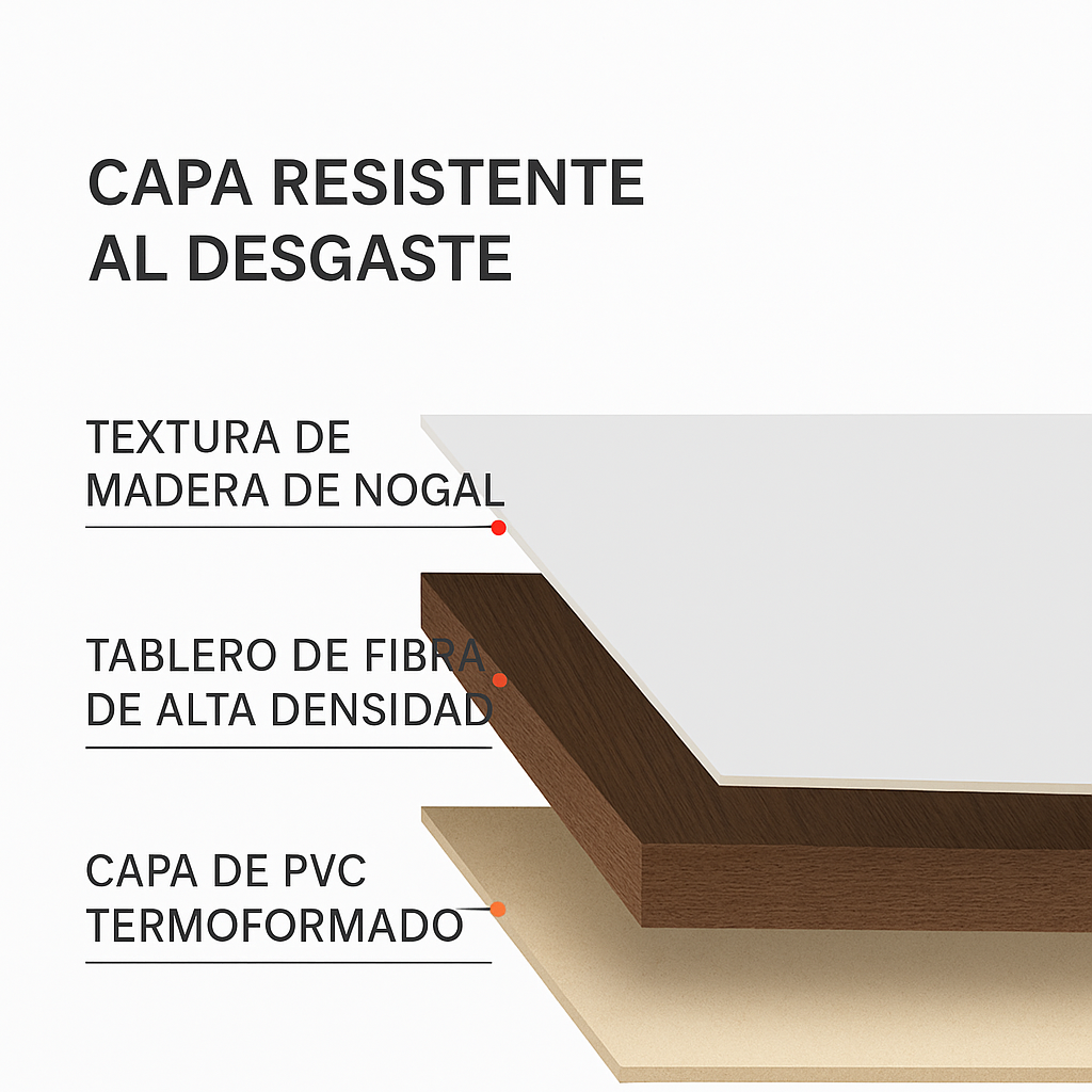 ESCRITORIO PLEGABLE 100X50 CM ESTILO MINIMALISTA Y ESTRUCTURA REFORZADA - 3