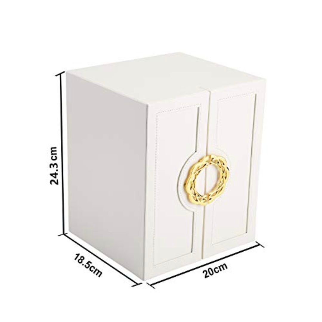 JOYERO GRANDE DE CINCO CAPAS PU ORGANIZADOR DE JOYAS DE 5 NIVELES - 6