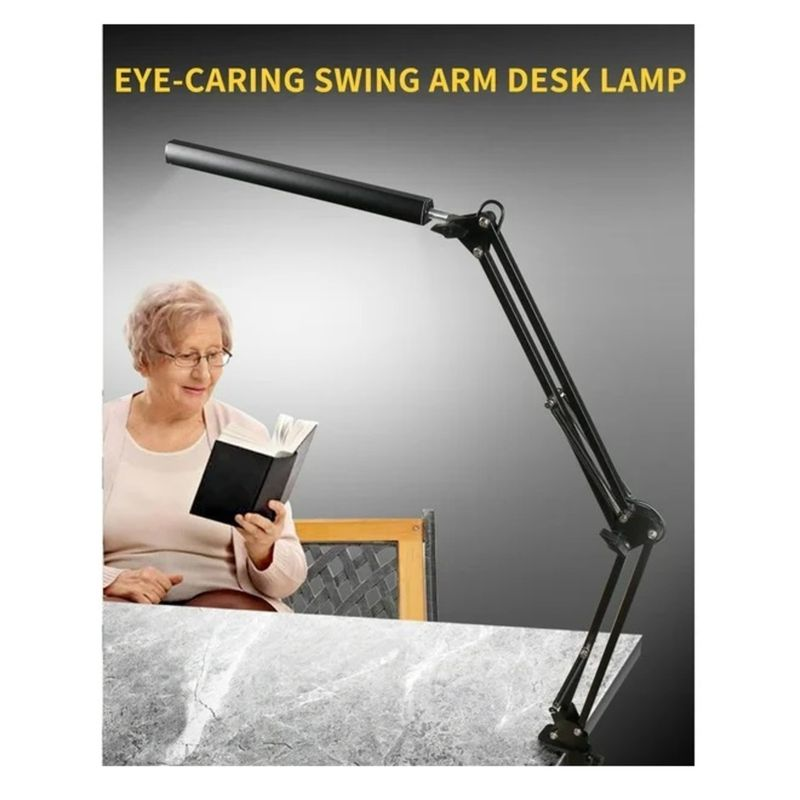 LÁMPARA DE ESCRITORIO CON BRAZO AJUSTABLE DE METAL CON 3 TONOS DE LUZ - 5