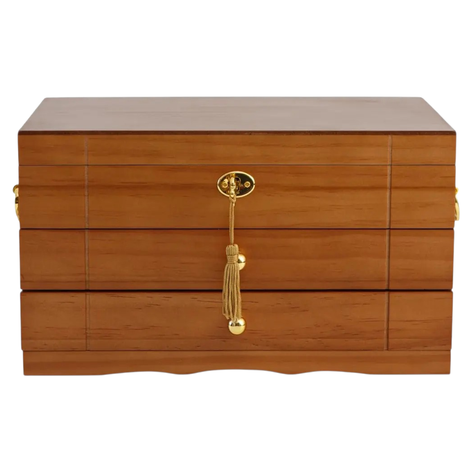 JOYERO DE MADERA PREMIUM DE GRAN CAPACIDAD 3 NIVELES - 6