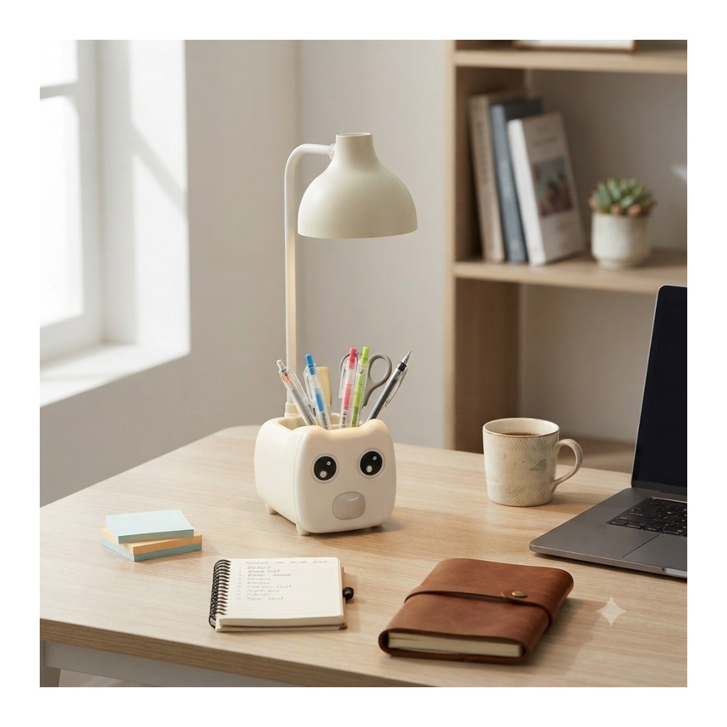 LÁMPARA DE ESCRITORIO LED MULTIFUNCIONAL – RECARGABLE - 2
