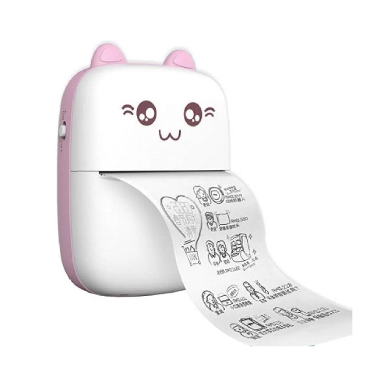 MINI IMPRESORA TÉRMICA PORTATIL RECARGABLE BLUETOOTH KAWAII - 1
