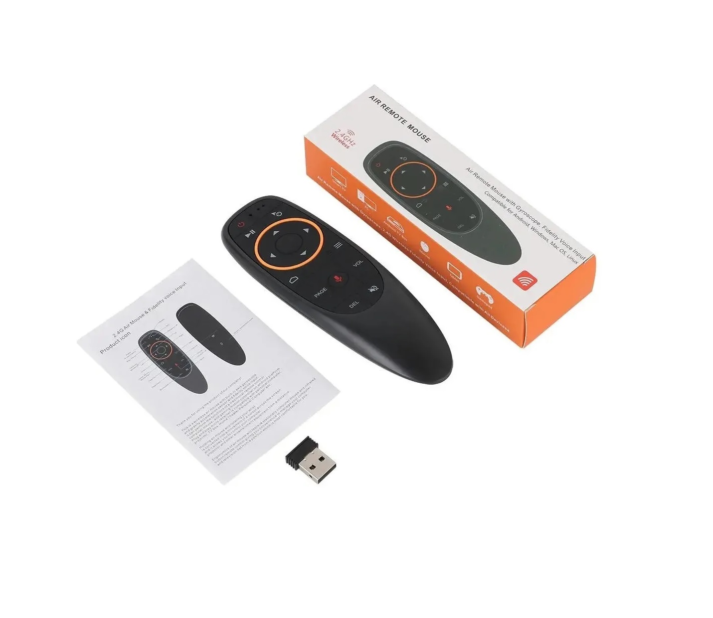 CONTROL UNIVERSAL REMOTO AIR MOUSE VOZ CON MICROFONO TV BOX SMART - 1