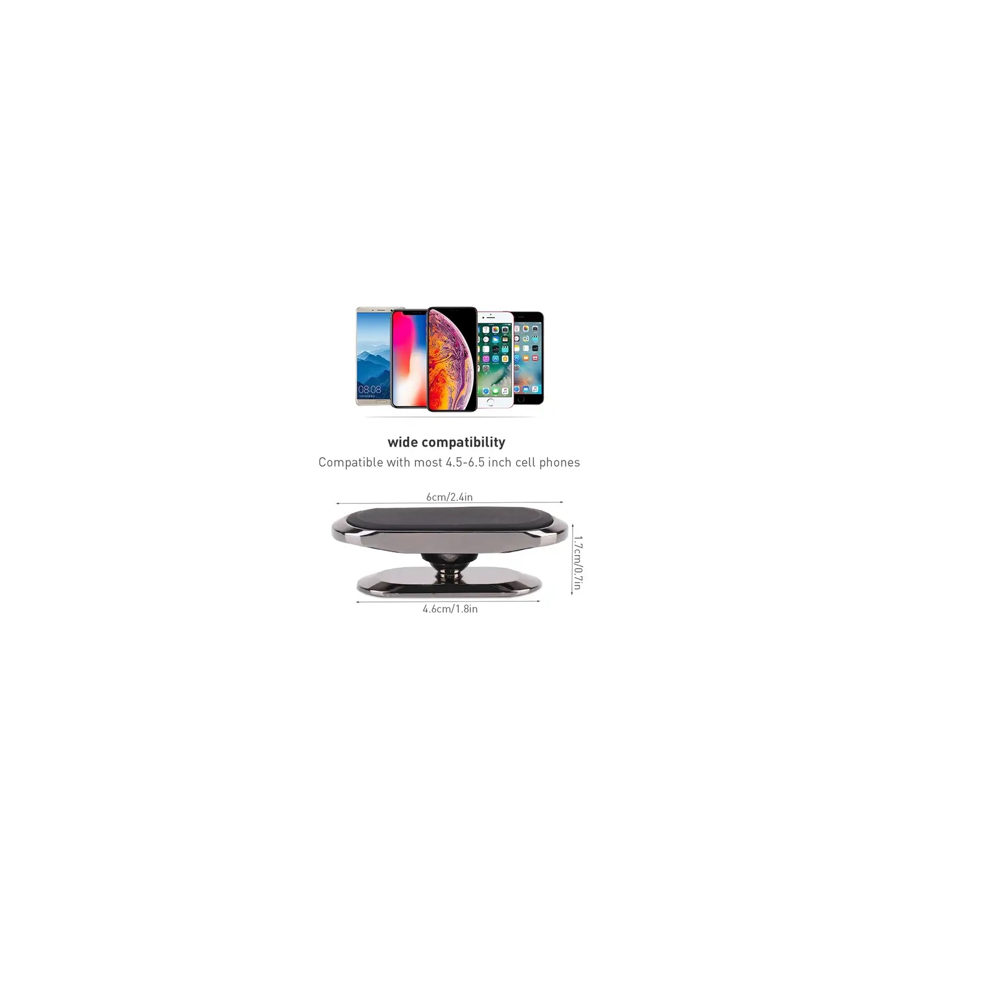 SOPORTE HOLDER MAGNETICO IMANTADO PARA CELULAR AUTO CARRO 360 GRADOS - 4