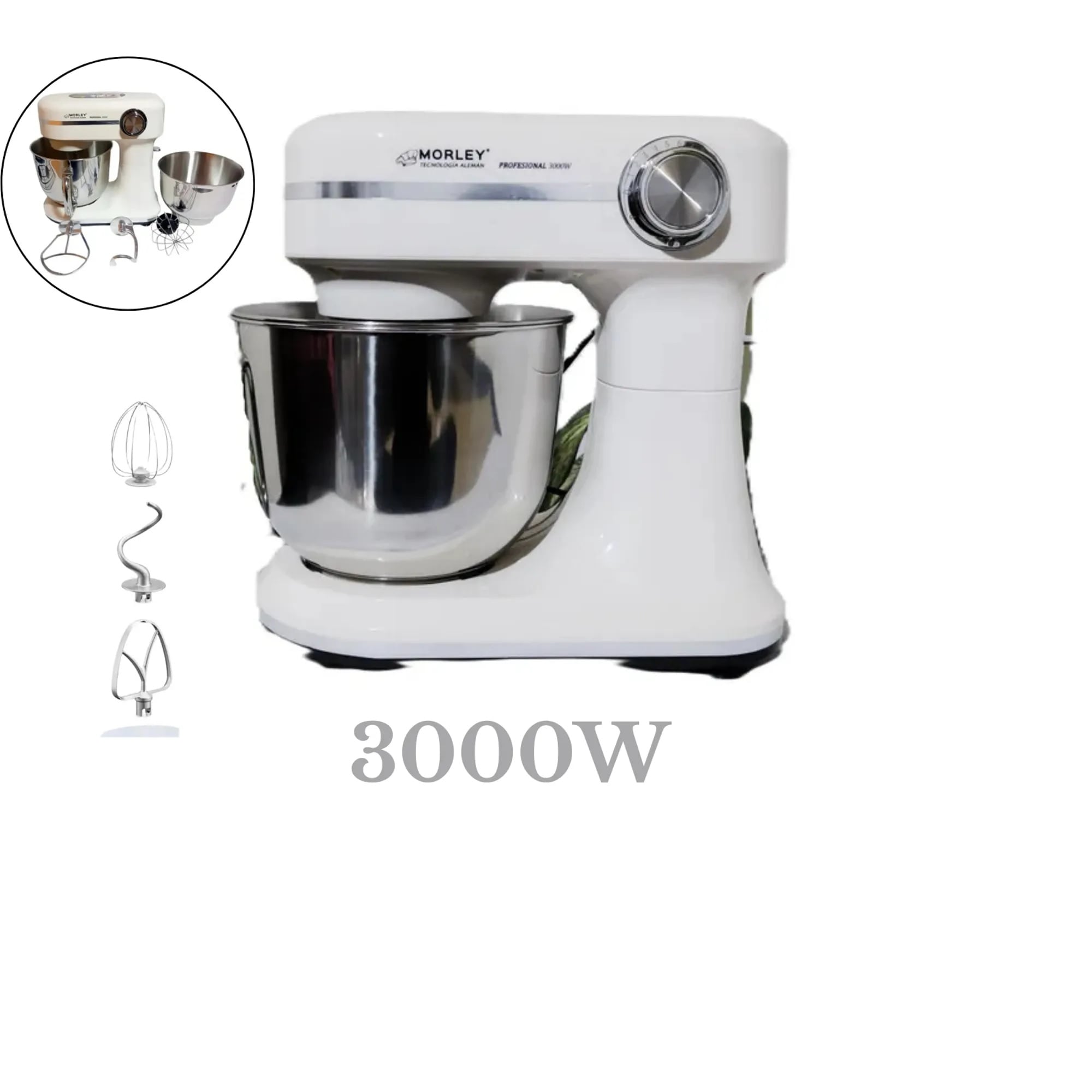 BATIDORA PLANETARIA PROFESIONAL MORLEY 3000 WATTS 12 VELOCIDADES 6 L TECNOLOGIA ALEMAN - 2