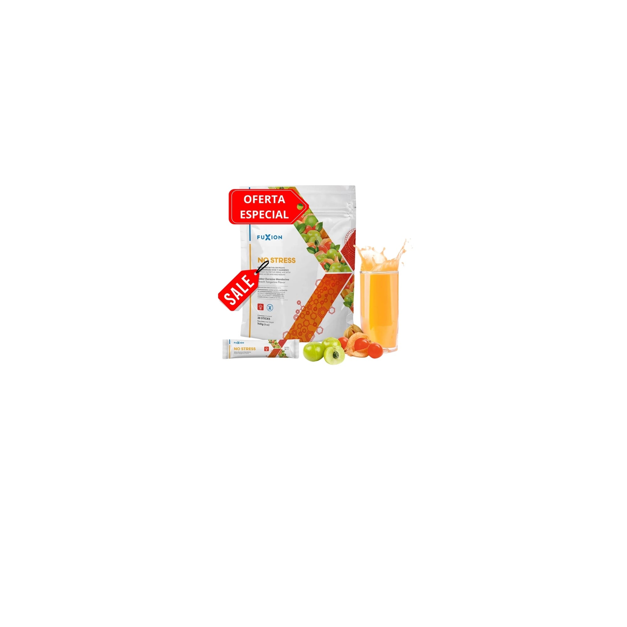 SUPLEMENTO RELAJANTE ANSIEDAD FUXION NO STRESS 28 STICKS - 3