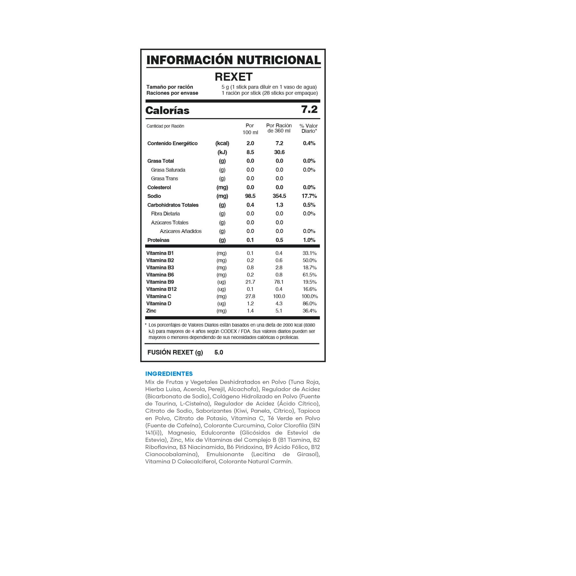 FUXION SUPLEMENTO NUTRICIONAL REXET 28 SOBRES PARA HIGADO ESTOMAGO - 3