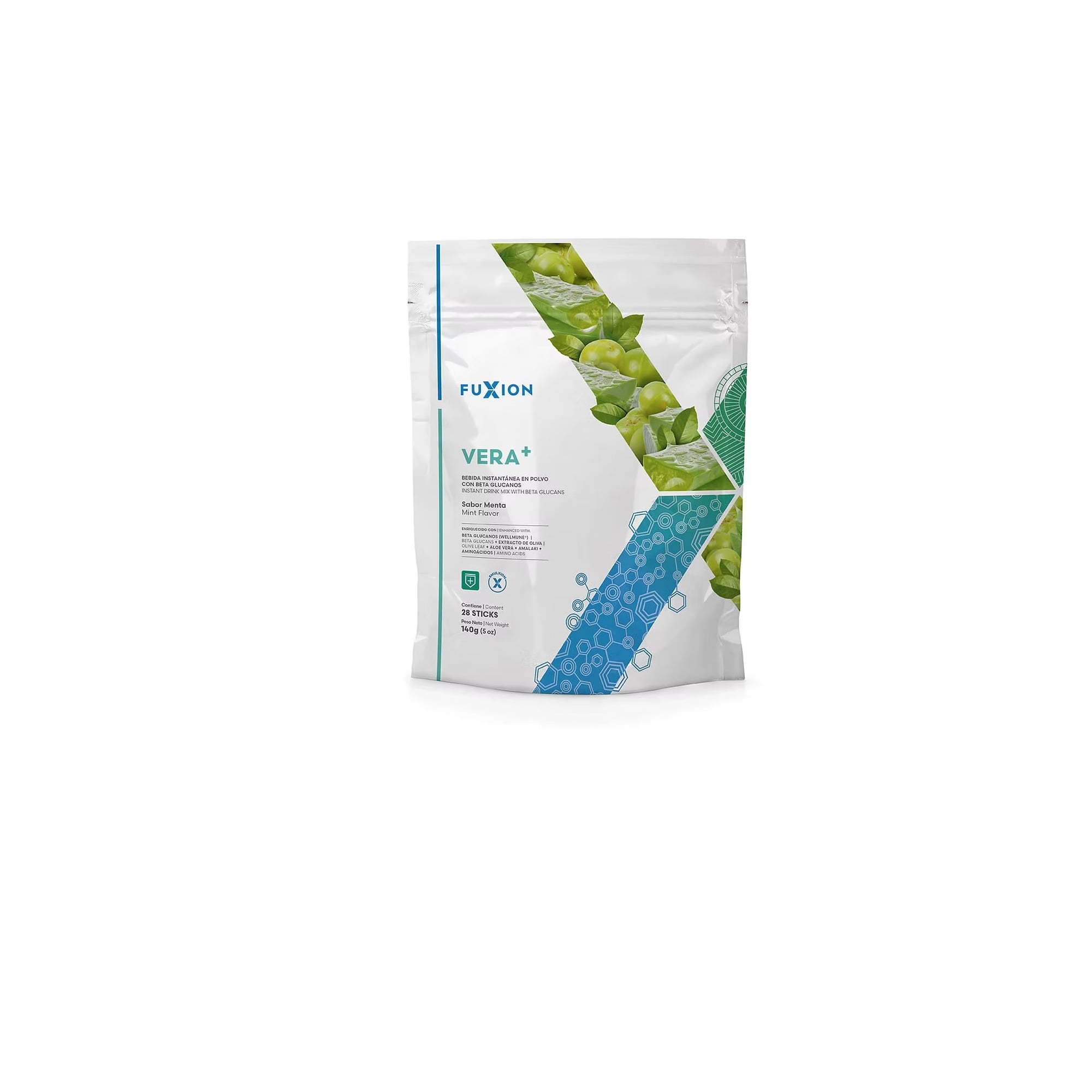 SUPLEMENTO FUXION VERA+ SISTEMA RESPIRATORIO ALOE VERA Y BETA GLUCANOS 28 SOBRES - 1