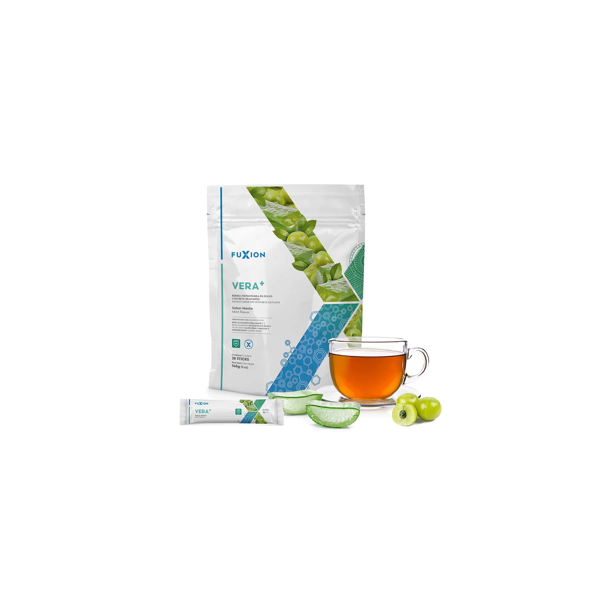 SUPLEMENTO FUXION VERA+ SISTEMA RESPIRATORIO ALOE VERA Y BETA GLUCANOS 28 SOBRES - 2