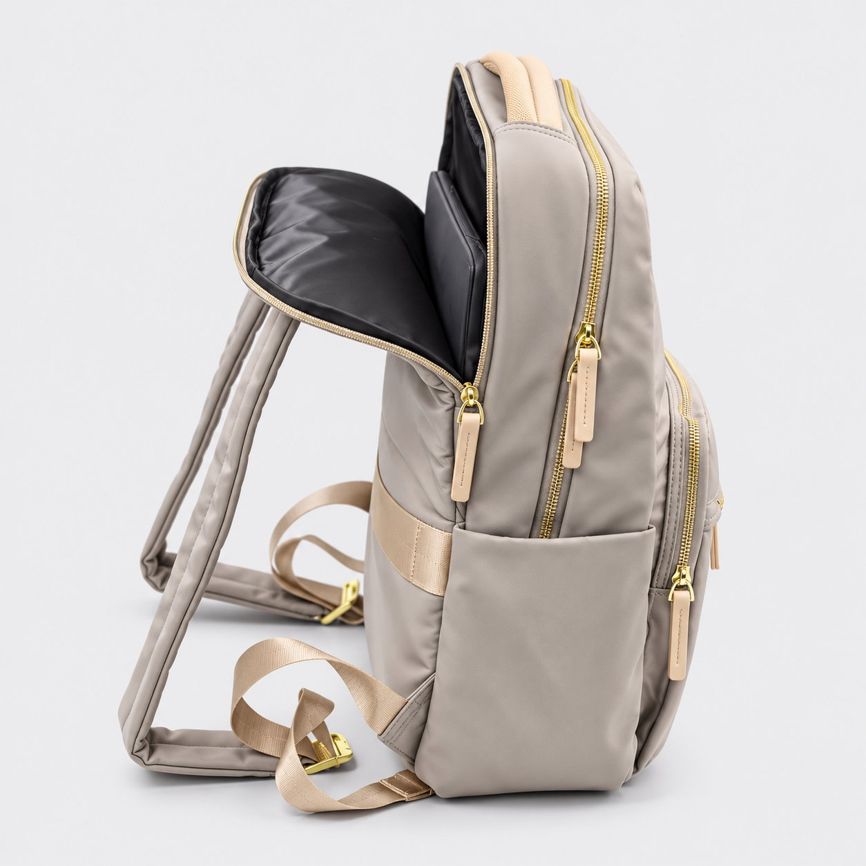 MOCHILA GENOVA CON PORTALAPTOP HASTA 15' GRIS - 3