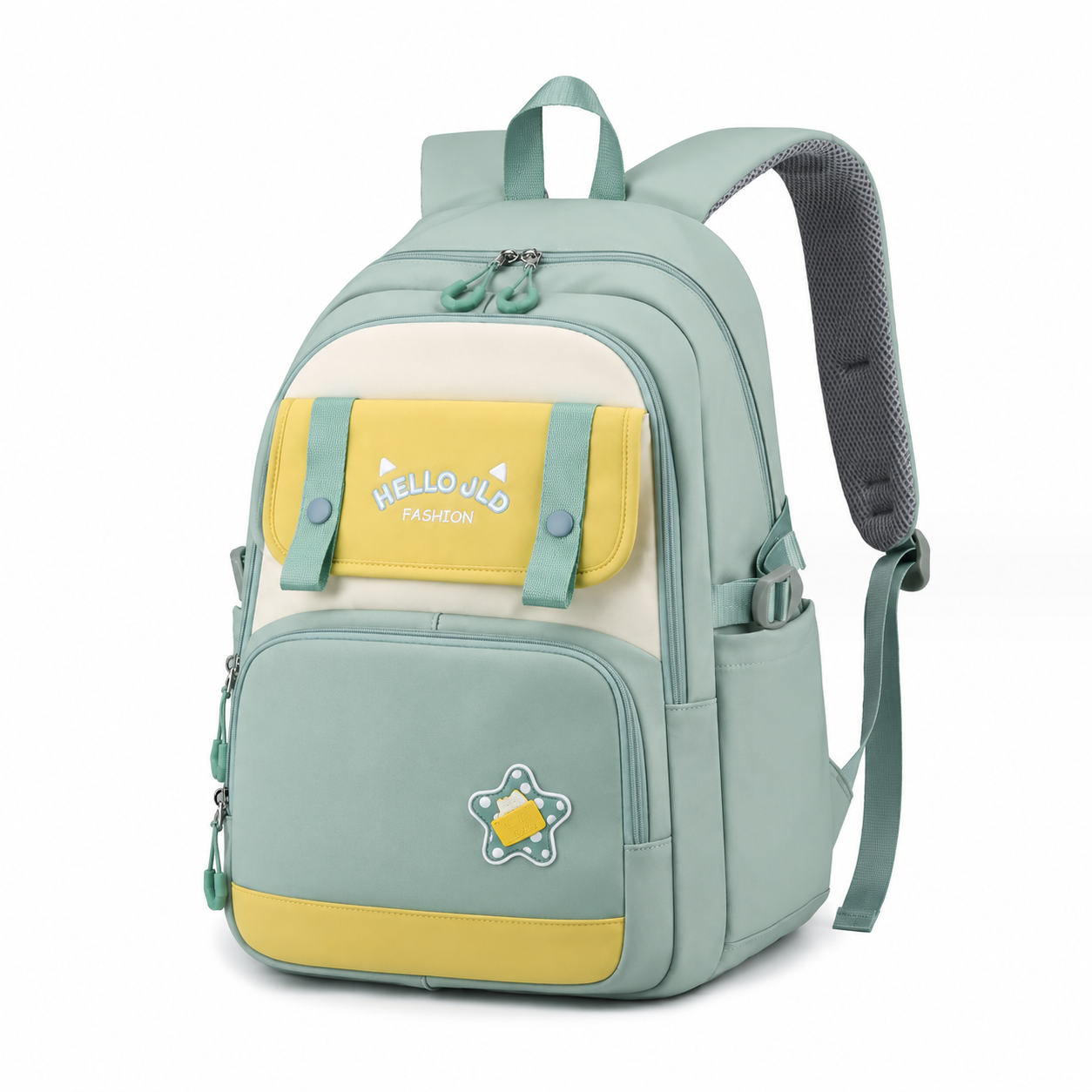 MOCHILA HANNA PARA COLEGIO - VERDE - 1