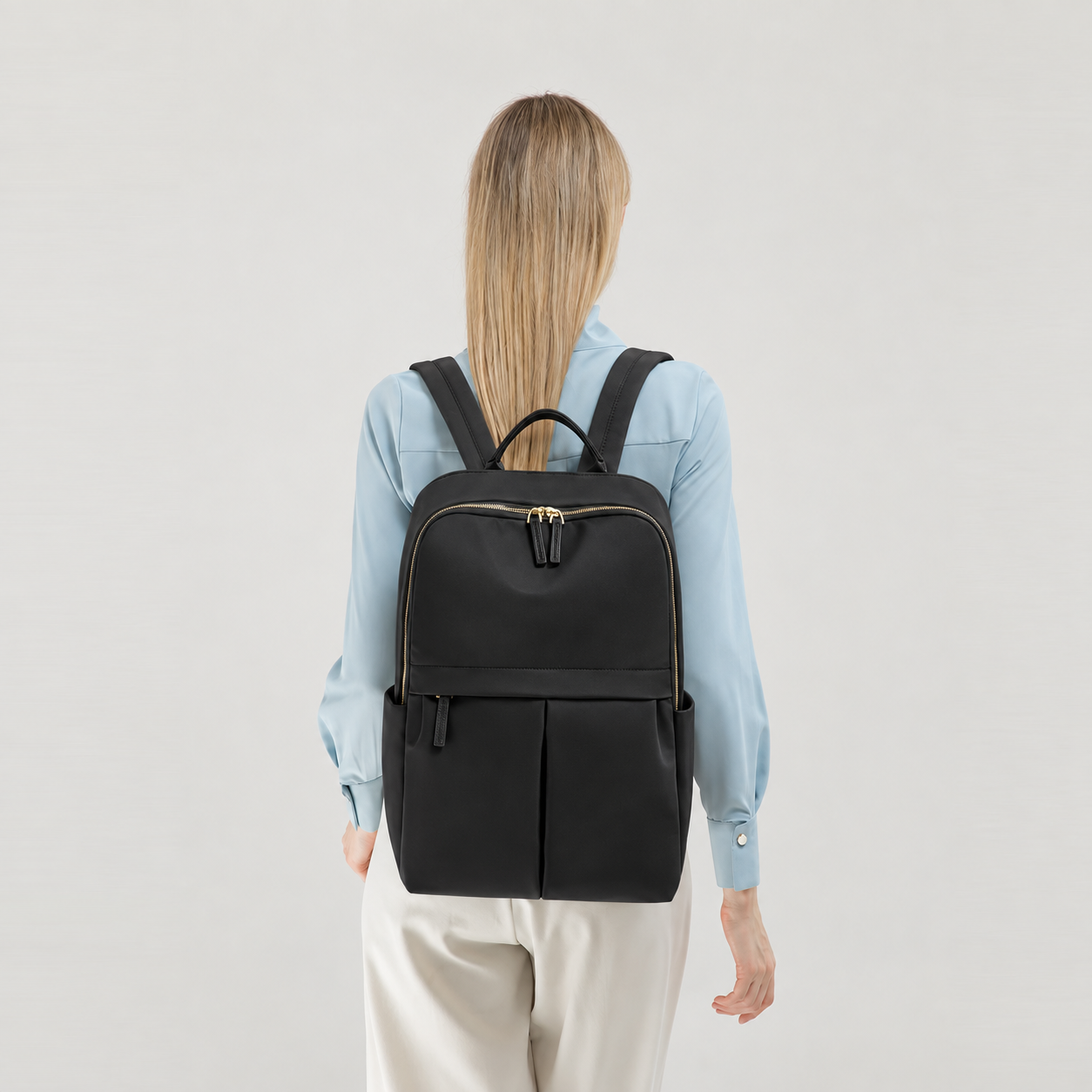 MOCHILA ALICENT CON PORTALAPTOP HASTA 15.6 NEGRO - 1