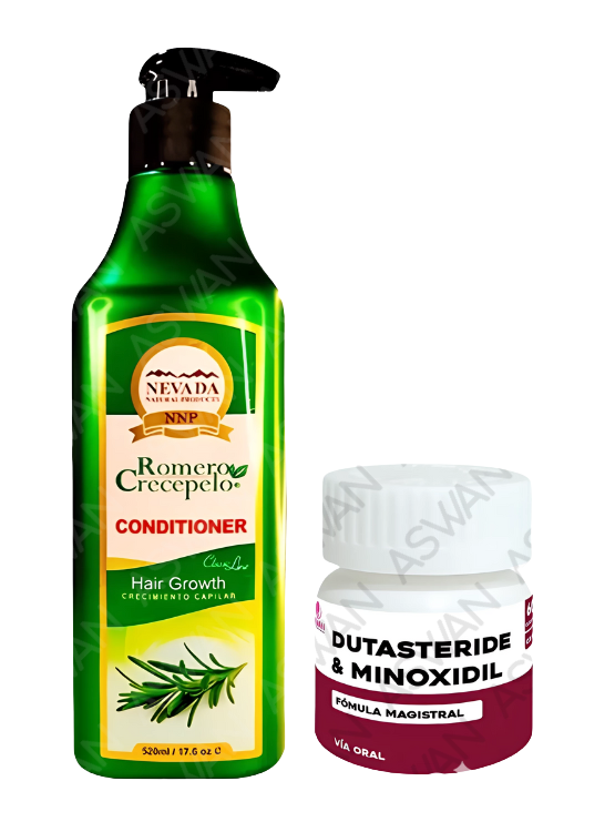 PACK ACONDICIONADOR DE ROMERO CRECEPELO 520ML + 2 CÁPSULA DUTASTERIDE - 1